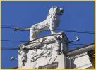 Art Nouveau Building<BR> Roof Top Lion